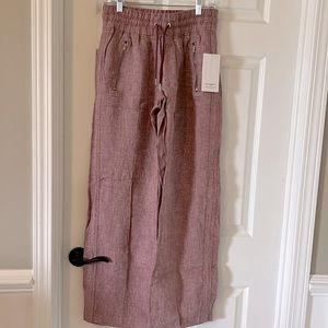 Athleta Cabo Linen Wide Leg pants, NWT